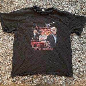 Alstyle Barack Obama Joe Biden Political Humor Tee Shirt Mens Size XL Black